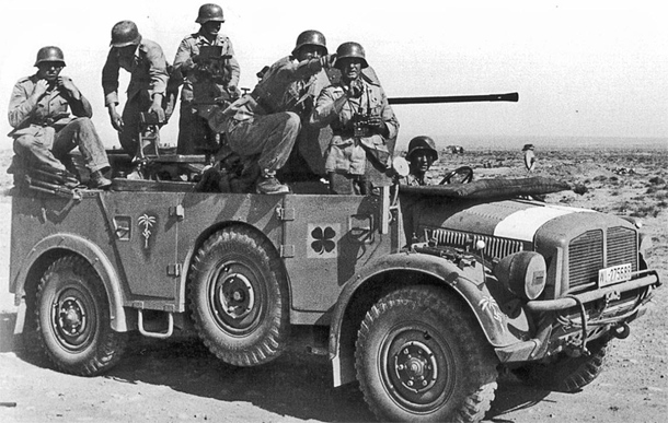 Flak 38 cannon on a Horch 108 chassis, unofficial conversion